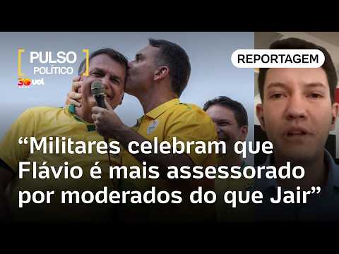 Militares celebram que Flávio Bolsonaro é mais assessorado por pessoas moderadas que Jair | Feitoza