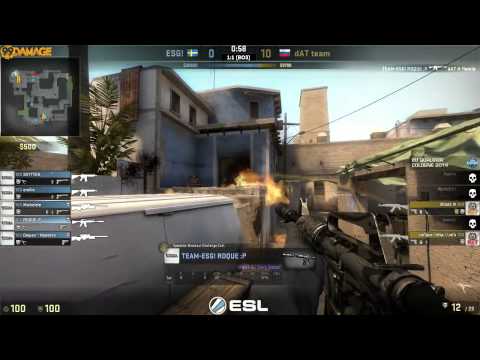 ESL One Cologne 2014 European Finals - UB Vorrunde   ESG !  vs.  dAT Team  (de_mirage) Map 3