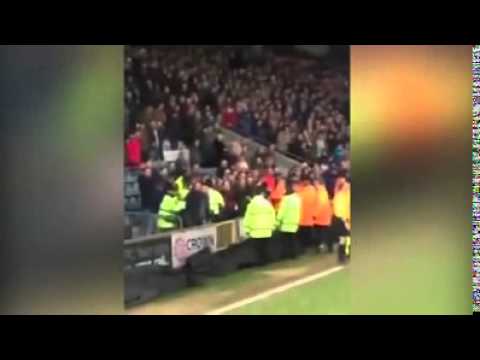 Rochdale's Grant Holt does an Emmanuel Adebayor celebration - enrages entire Sheffield United end