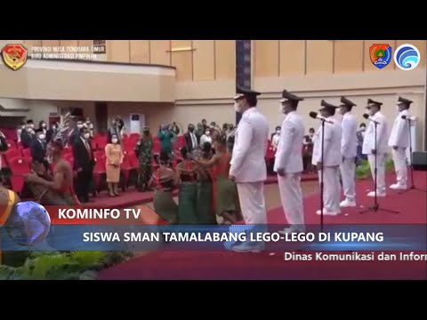 SISWA SMAN TAMALABANG BAWAKAN TARIAN ALOR DALAM PELANTIKAN TIGA KEPALA DAERAH DI KUPANG