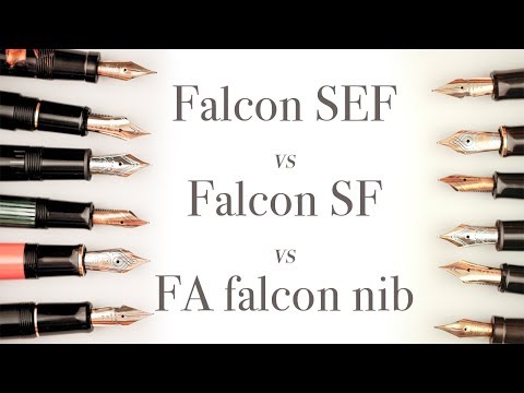 Pilot Falcon SEF - SF and FA nib comparison