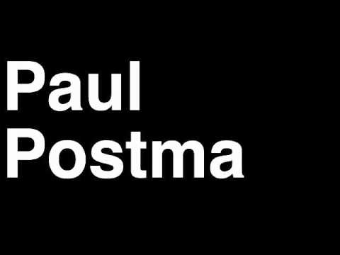 How to Pronounce Paul Postma Winnipeg Jets NHL Hockey Player Runforthecube