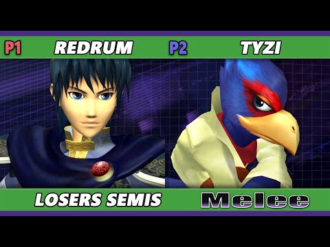 S@X 501 Losers Semis - TyZi (Falco) Vs. redruM (Marth) Smash Melee - SSBM