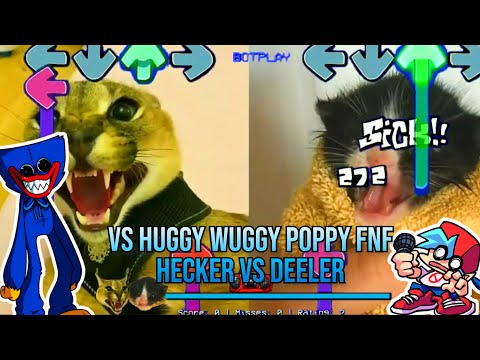 VS Huggy Wuggy BUT HECKER VS Towel CAT! - Friday Night Funkin' Custom Animation VS Poppy Mod