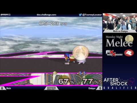 MNM 12 Melee - Rich (Peach) vs Dakpo (Falco) - Winners Bracket