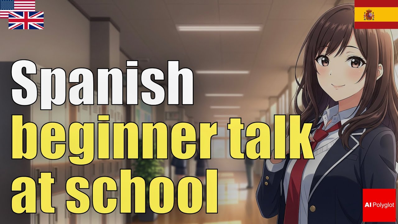 Spanish beginner talk at school | Natural Listening | Must-Know