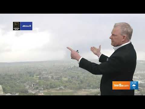 THE TORNADO THAT TOUCHED GROUND IN LITTLE ROCK ARKANSAS!