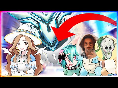 Getting GRANDMASTER 1 and TOP 100 in OVERWATCH 2 on MERCY in a 4V5