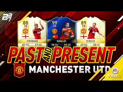 PAST AND PRESENT MANCHESTER UNITED SQUAD BUILDER! w/ TOTY 99 RONALDO! | FIFA 17 Video