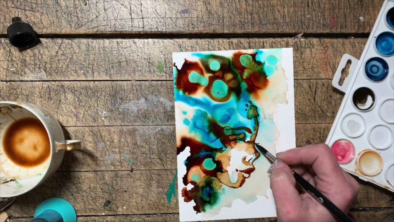 Alcohol Ink Profile painting with Jamie Dougherty