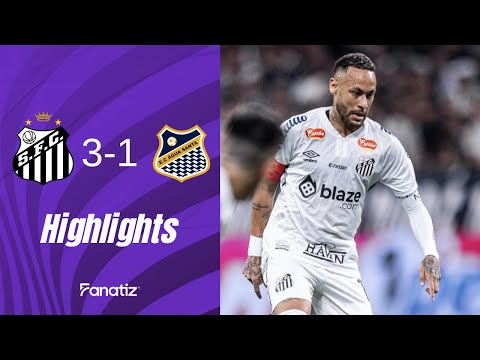 Santos vs. Água Santa 3-1 I Highlights I Paulistao 2025