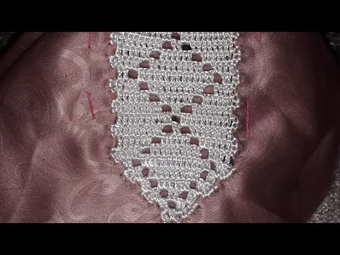 كروشي تعلم الكوزة نص طوق على الثوب للمبتدءات