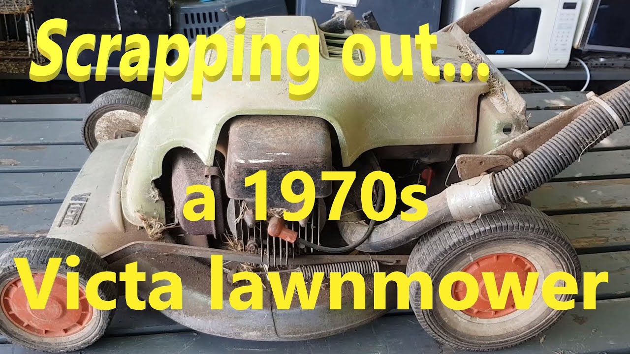 Scrapping a 1975 vintage Victa lawnmower & tips on dismantling for possible restoration. Scrap value
