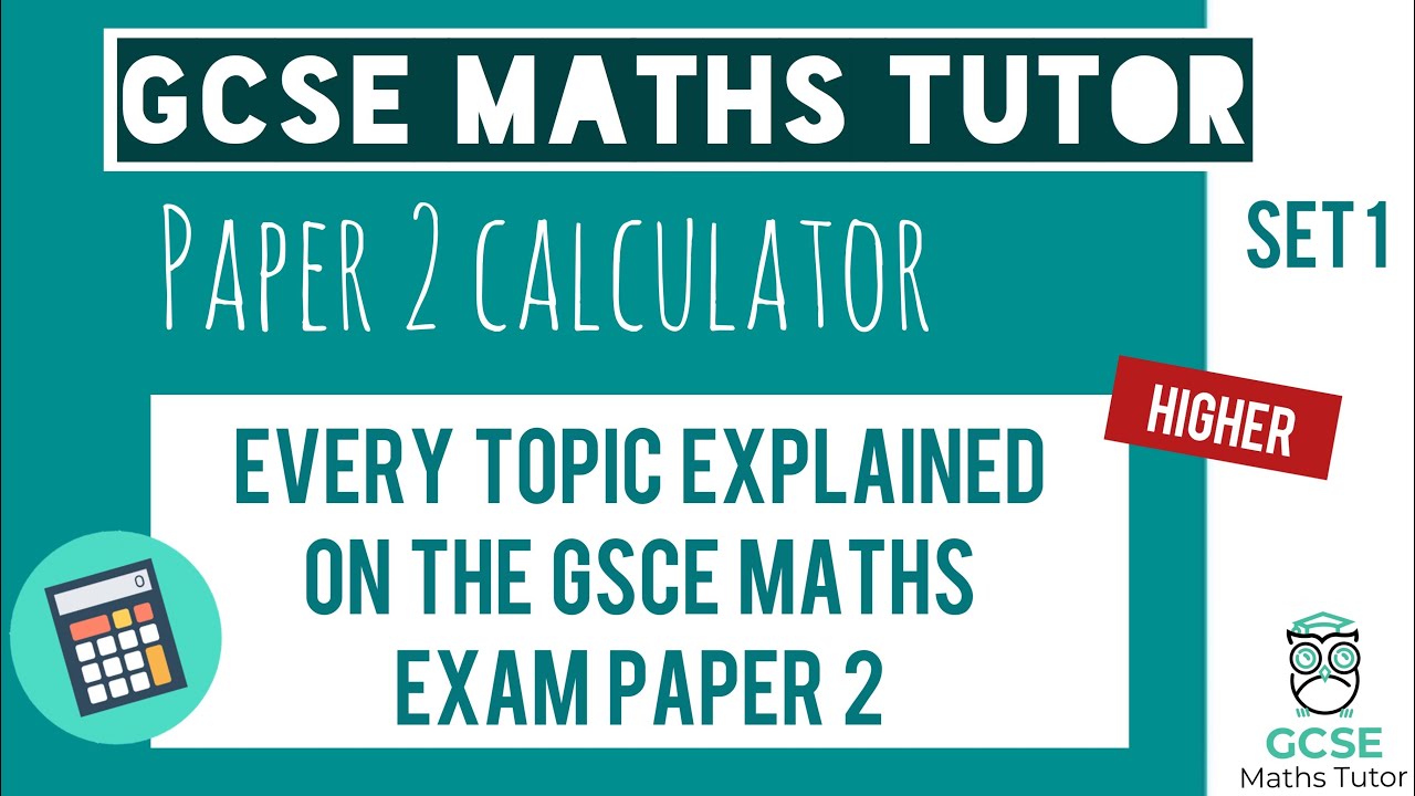 Watch video Every Topic on the Paper 2 GCSE Maths Exam June 2023 | Higher | Set 1 | Edexcel, AQA, OCR Now Every Topic on the Paper 2 GCSE Maths Exam June 2023 | Higher | Set 1 | Edexcel, AQA, OCR