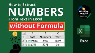 How to extract numbers from text in Excel