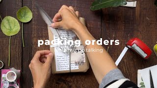 a process video - pack orders with me - asmr packaging sound, no mid-roll ads