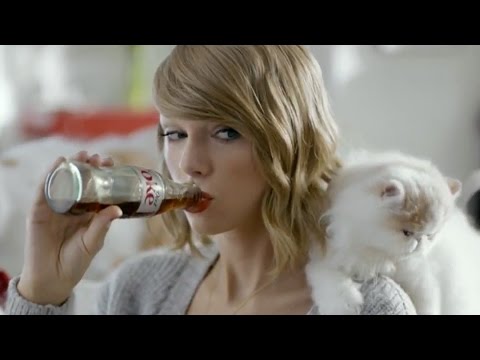 Taylor Swift New Song in Cat-Filled Diet Coke Commercial!