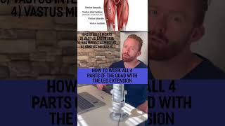 How to Work All 4 Muscles that Make Up the Quads with the Leg Extension Machine!