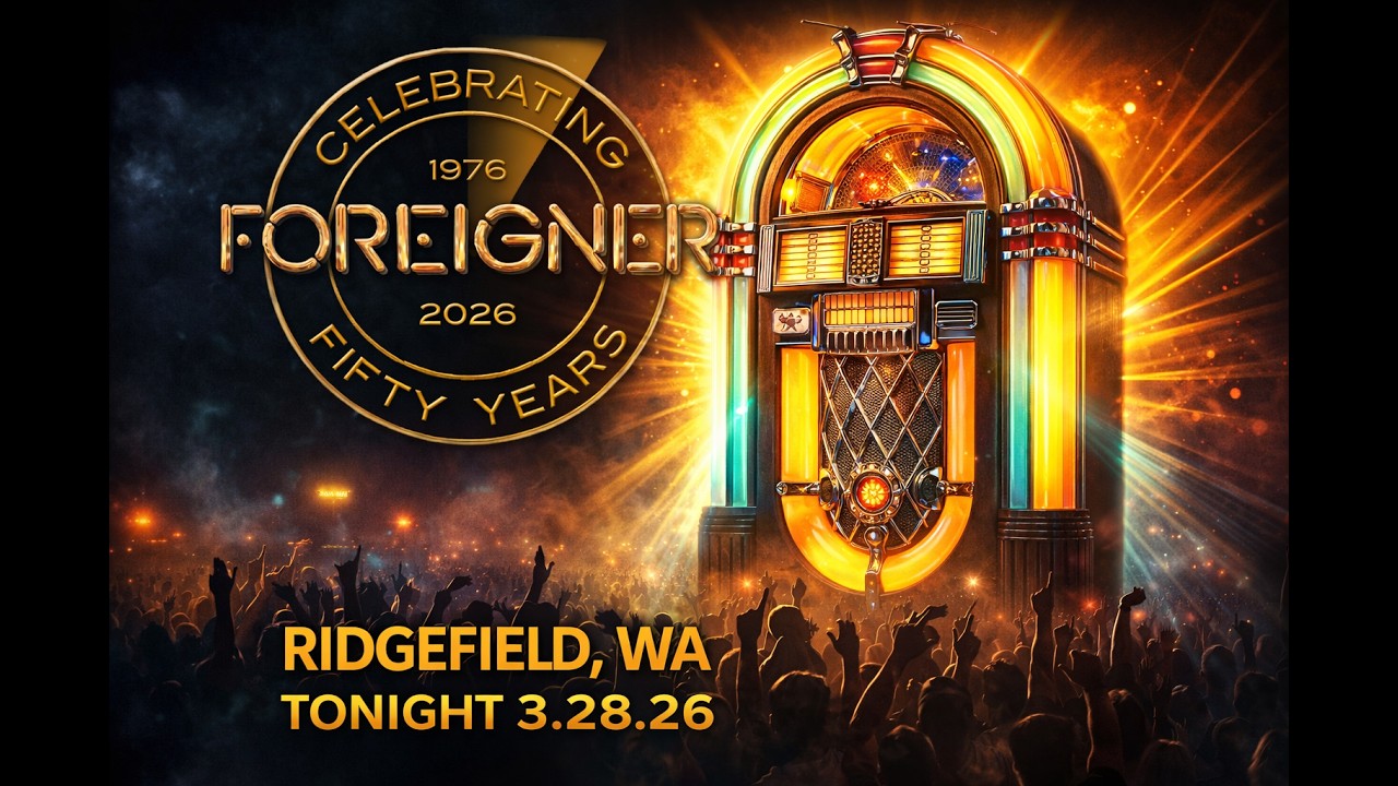 Foreigner Live in Ridgefield WA 3.28.2026 | Juke Box Hero | Celebrating Fifty Years