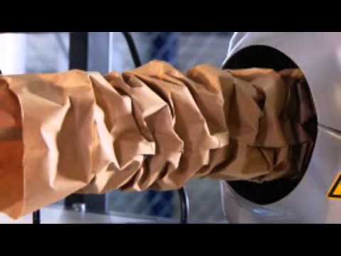 Machine de rembourrage en papier Chevron - technique de plissage brevetée - boudin léger et flexible_1