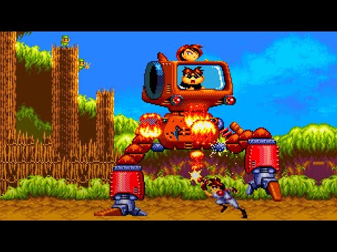 Gunstar Heroes Longplay (Sega Genesis) [QHD]