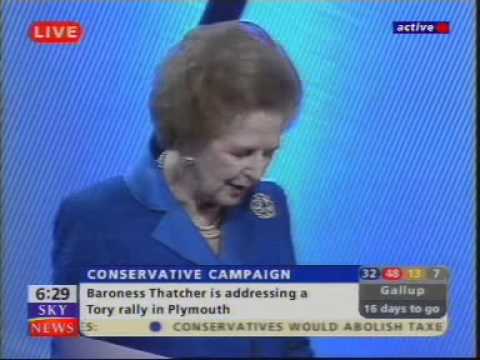 Baroness Margaret Thatcher's 'Mummy Returns' speech in Plymouth 22/5/2001