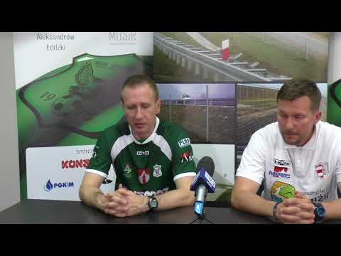 Konferencja prasowa po meczu Sokół KONSPORT Aleksandrów Łódzki - ŁKS 1926 Łomża