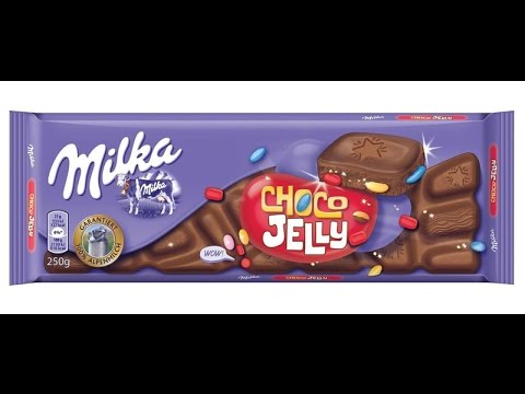 Европейские сладости -  Milka Choco Jelly (молочный шоколад с желе, шипучками и драже)