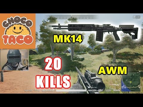 ChocoTaco - 20 KILLS - MK14+AWM - SOLO - PUBG
