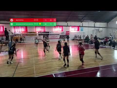 59 - Instituto B vs S.S. Devoto - Provincial de Voley Sub 18 · Femenino · Córdoba 2026 - 🔴 EN VIVO