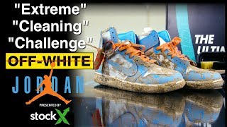 Off-White Jordan 1 UNC Extreme Cleaning Challenge presented by StockX
