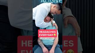 How long have you SUFFERED Neck pain with HEADACHES⁉️😭 #chiropractic #backpain #neckpain #trending