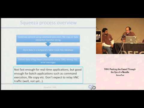 DEF CON 16 - SensePost: Pushing the Camel through the eye of a needle
