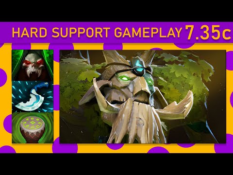 ⭐ New Patch 7.35c Treant Protector 30+ K/A! Hard Support Gameplay - Dota 2 Top MMR