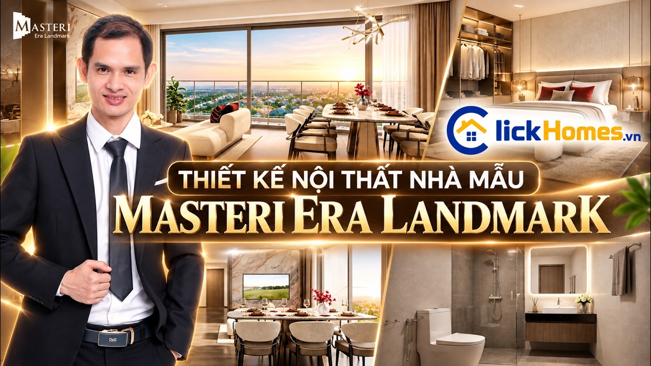 Video căn hộ mẫu Masteri Era Landmark: Nội thất 2PN–3PN