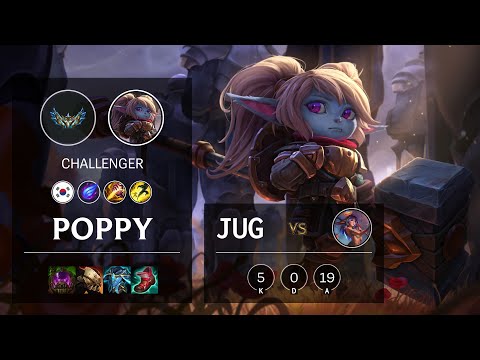 Poppy Jungle vs Lillia - KR Challenger Patch 12.2