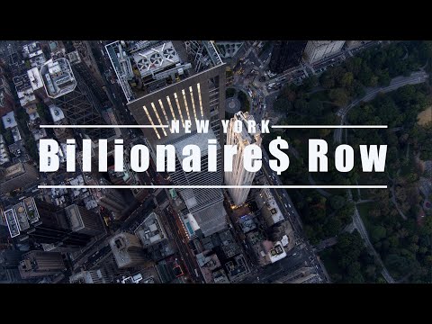Billionaires Row Sunset Aerial