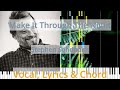 🎹Make It Through The Night, Chord & Lyrics, Stephen Sondheim, Synthesia Piano