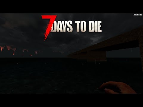 Building a Bridge Across The Lake | 7 Days To Die Insane Survival Episode 7