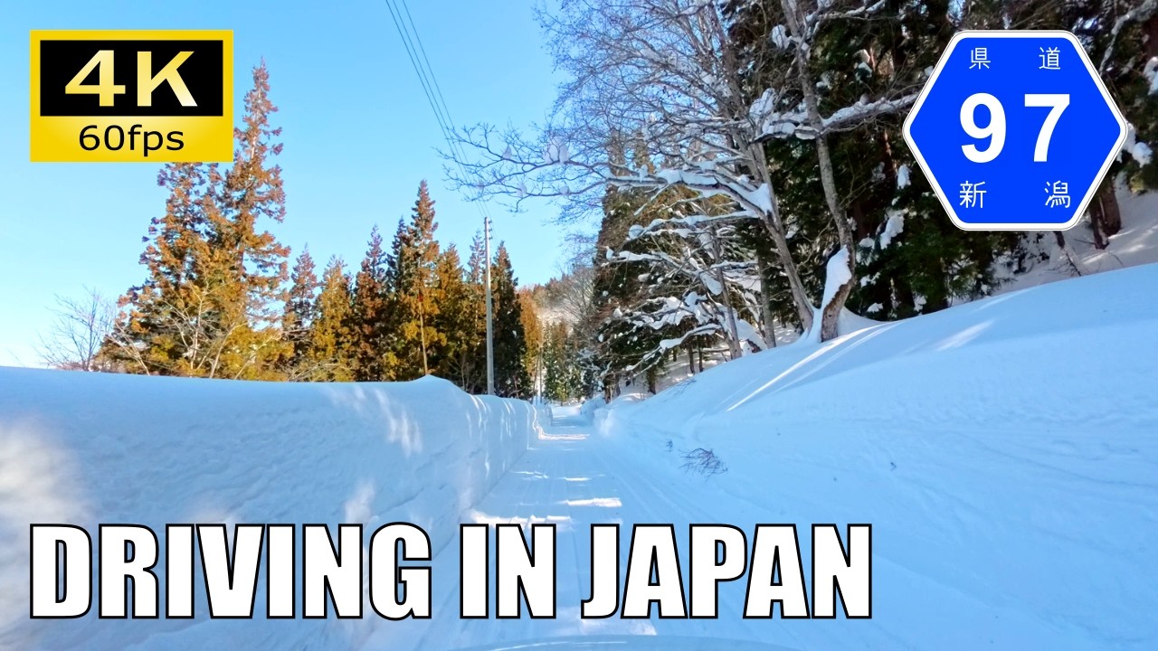 【Driving in Japan】Nagano/Niigata Prefectural Route 97: Iiyama - Nozokido [Insta 360 Ace Pro 2 4K60P]