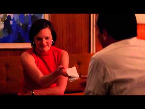 Mad Men-Peggy and Don share a dance