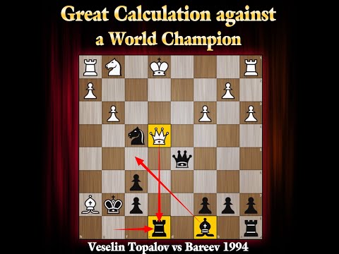 Great Calculation against a World Champion | Topalov vs Bareev 1994