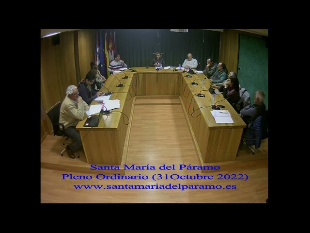 15.- Pleno Ordinario (31 de Octubre 2022)