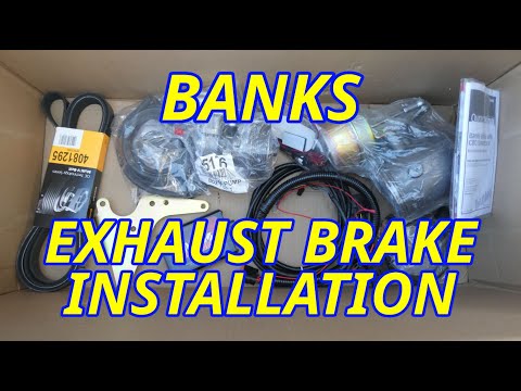 BANKS EXHAUST BRAKE INSTALL ON DODGE 5.9 CUMMINS DIESEL