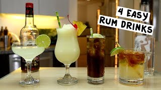 Four Easy Rum Drinks