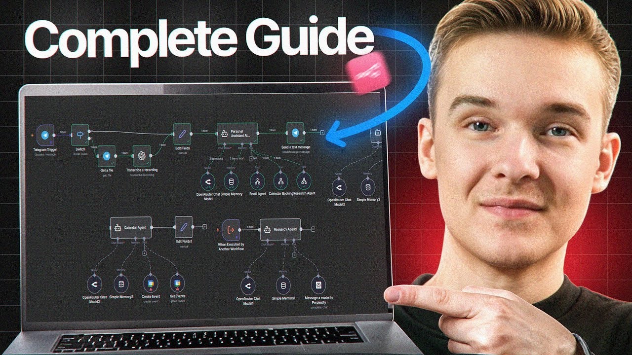 Build Your Own AI Personal Assistant with n8n (no code)