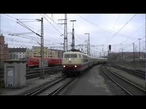 Eine BR 103 (103 184-8) + Makro mit einem TEE Rheingold Sonderzug zu Gast am 26.11.2011 in Nürnberg