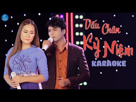 [KARAOKE] Dấu Chân Kỉ Niệm - Lê Sang ft Giáng Tiên