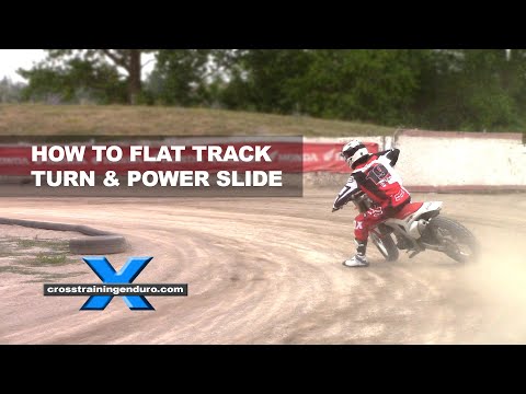 How to flat track turn and power slide on dirt bikes︱Cross Training Enduro
