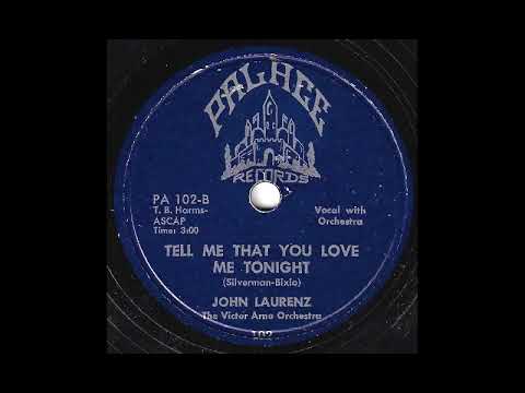 Tell Me That You Love Me Tonight - John Laurenz